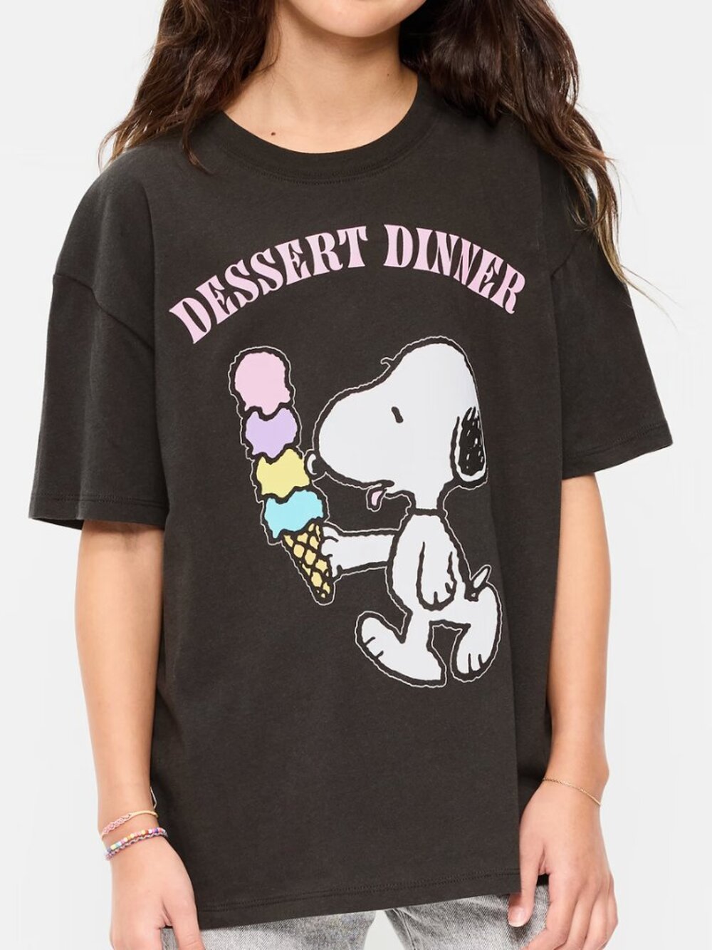 🆕 Old Navy | Peanuts Snoopy Oversized Graphic T-Shirt for Girls